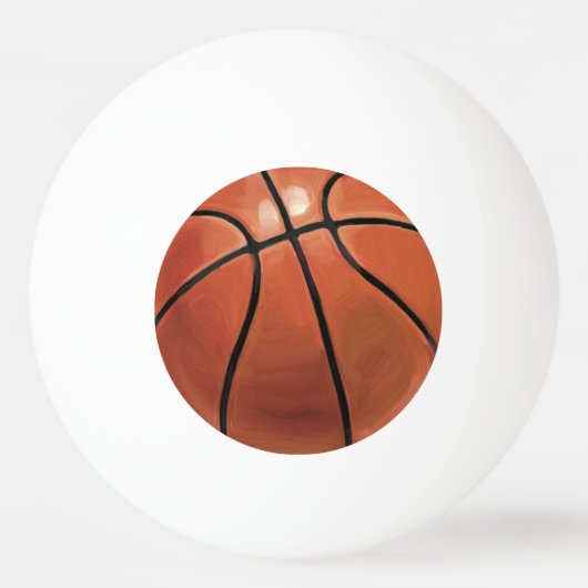Basketball Tischtennisball (Rückseite)