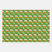 Basketball trägt den Hut und die Schneeflocken Far Geschenkpapier Set (Vorderseite 3)