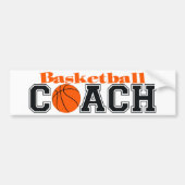Basketball-Trainer Autoaufkleber (Vorne)