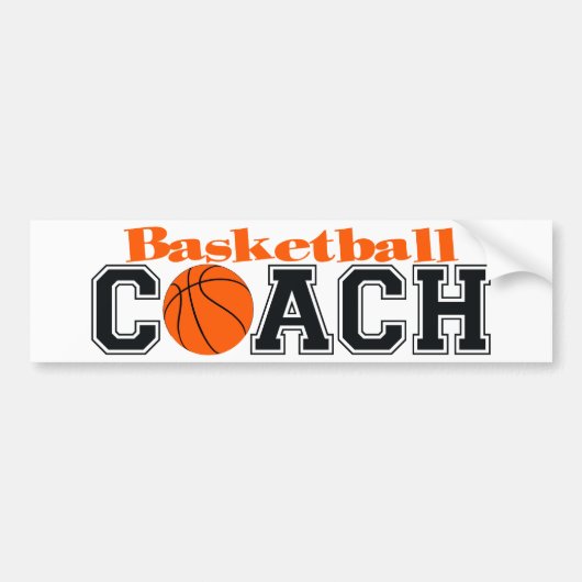 Basketball-Trainer Autoaufkleber (Vorne)