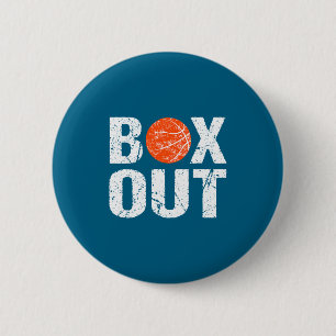 Basketball-Trainer Box Out Sagen Neuheit Geschenk  Button