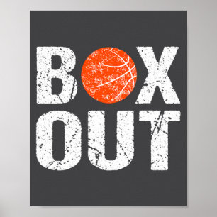 Basketball-Trainer Box Out Sagen Neuheit Geschenk Poster