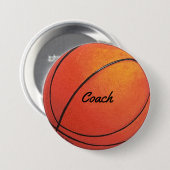 Basketball-Trainer Button (Vorne & Hinten)
