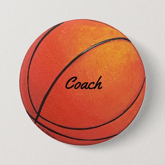 Basketball-Trainer Button (Vorderseite)