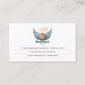 Basketball-Trainer | Coach | Ausbilder Visitenkarte (Rückseite)