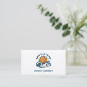 Basketball-Trainer | Coach | Ausbilder Visitenkarte (Stehend Vorderseite)