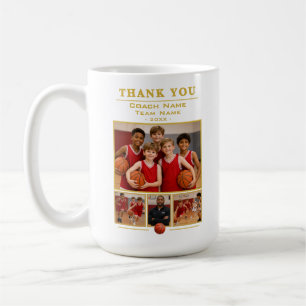 Basketball-Trainer Collage Team 4 Foto Kaffeetasse