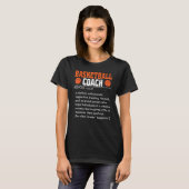 Basketball-Trainer Definition T-Shirt Männer Fraue (Vorne ganz)