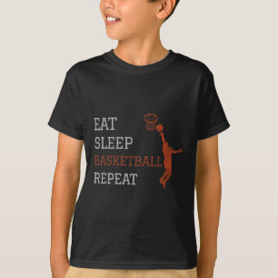 Basketball-Trainer essen Schlaf Basketball Wiederh T-Shirt