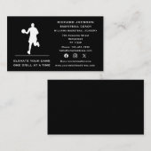 Basketball-Trainer für soziale Medien - Sport Visitenkarte (Vorne/Hinten)