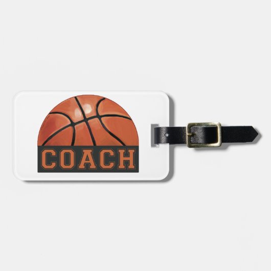 Basketball-Trainer Gepäckanhänger (Vorderseite horizontal)