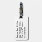 Basketball-Trainer Gepäckanhänger (Rückseite vertikal)