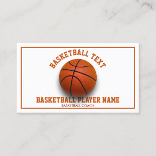 Basketball-Trainer-Illustration für Teams und Lekt Visitenkarte
