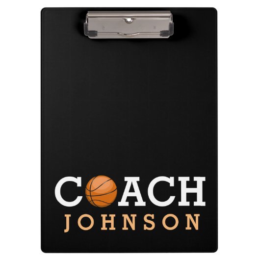 Basketball-Trainer-individueller Name Klemmbrett (Vorderseite)