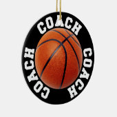 Basketball-Trainer Keramik Ornament (Rechts)
