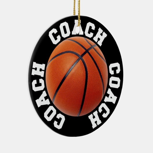 Basketball-Trainer Keramik Ornament (Rechts)