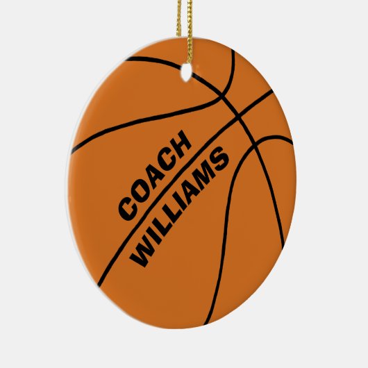 Basketball-Trainer Keramikornament (Rechts)