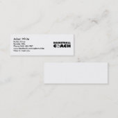 Basketball-Trainer Mini Visitenkarte (Vorne/Hinten)