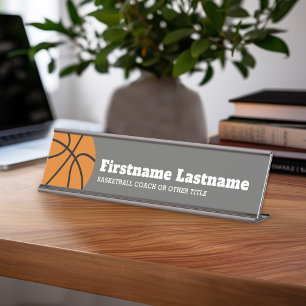 Basketball-Trainer oder körperlicher Schreibtischnamensplakette