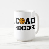 Basketball-Trainer - personalisiert Kaffeetasse (VorderseiteRechts)