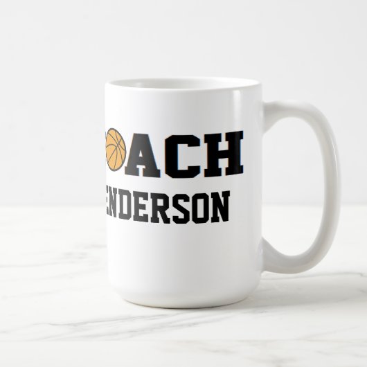 Basketball-Trainer - personalisiert Kaffeetasse (Rechts)