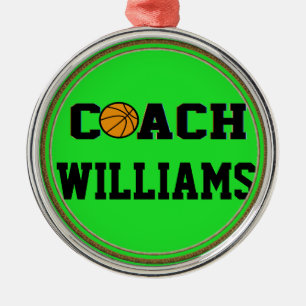 Basketball-Trainer - personalisiert Ornament Aus Metall