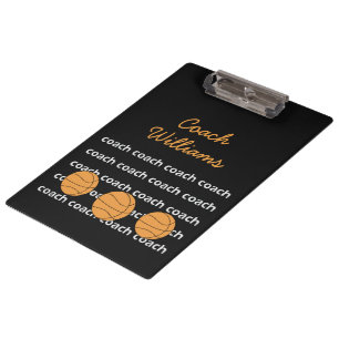 Basketball-Trainer-personalisiertes Klemmbrett