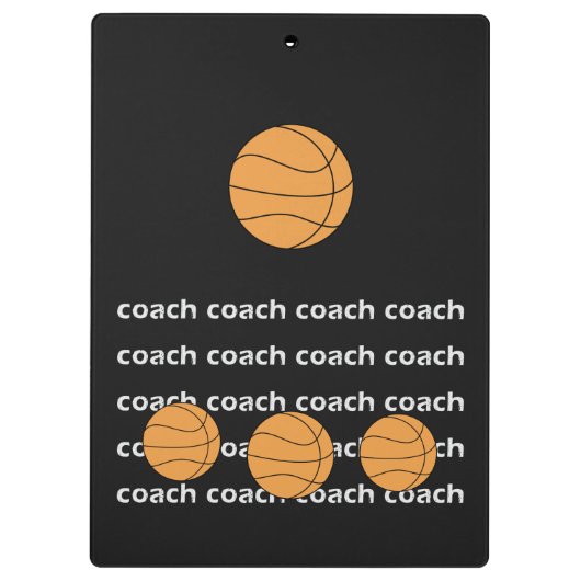 Basketball-Trainer-personalisiertes Klemmbrett (Rückseite)