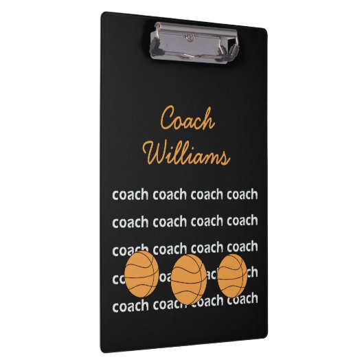 Basketball-Trainer-personalisiertes Klemmbrett (Rechts)