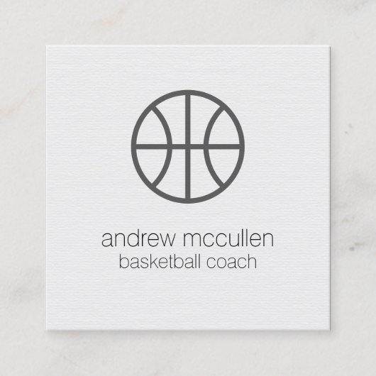 Basketball-Trainer Pfadfinder Beruflicher Sportpla Quadratische Visitenkarte (Vorderseite)