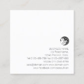 Basketball-Trainer Pfadfinder Beruflicher Sportpla Quadratische Visitenkarte (Rückseite)