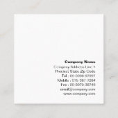 Basketball Trainer Scout Beruflich Sport Quadratische Visitenkarte (Rückseite)