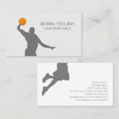 Basketball Trainer Scout Beruflich Sport Visitenkarte (Vorne/Hinten)