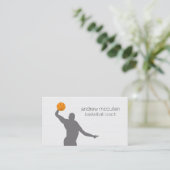 Basketball Trainer Scout Beruflich Sport Visitenkarte (Stehend Vorderseite)