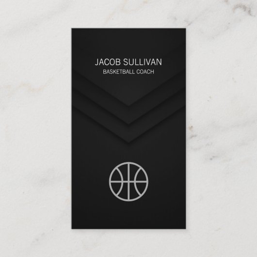 Basketball Trainer Scout Beruflich Sport Visitenkarte (Vorderseite)