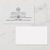 Basketball Trainer Scout Beruflich Sport Visitenkarte (Vorne/Hinten)