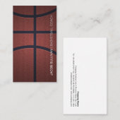 Basketball Trainer Scout Beruflich Sport Visitenkarte (Vorne/Hinten)