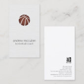 Basketball Trainer Scout Beruflich Sport Visitenkarte (Vorne/Hinten)