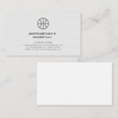 Basketball Trainer Scout Beruflich Sport Visitenkarte (Vorne/Hinten)