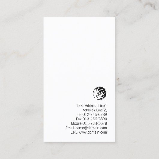 Basketball Trainer Scout Beruflich Sports Business Visitenkarte (Rückseite)