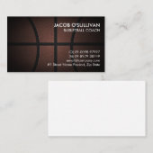 Basketball Trainer Scout Visitenkarte (Vorne/Hinten)