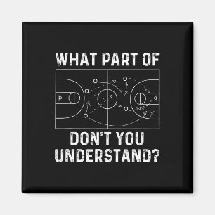 Basketball-Trainer Spaß, was für ein Teil von nich Magnet