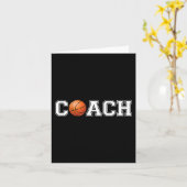 Basketball Trainer Sport Coachend Mitarbeiter Schu Karte (Gelbe Blume)