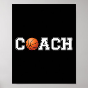 Basketball Trainer Sport Coachend Mitarbeiter Schu Poster