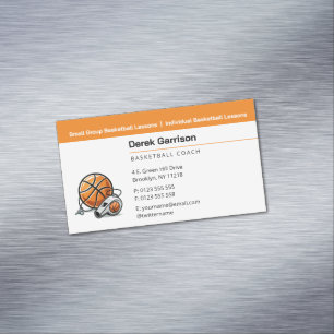 Basketball-Trainer   Sport-Trainer Visitenkarte Magnetische Visitenkarte