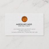 Basketball-Trainer Sportscanner Visitenkarte (Vorderseite)
