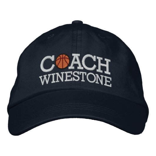 Basketball-Trainer - SRF Bestickte Baseballkappe (Vorderseite)