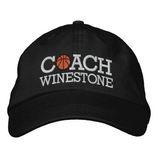 Basketball-Trainer - SRF Bestickte Kappe (Vorderseite)