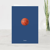 Basketball-Trainer Teamname Foto Dankeskarte (Rückseite)
