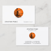 Basketball-Trainer-Trainer-berufliche Schablone Visitenkarte (Vorne/Hinten)